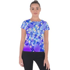 Pop Art Neuro Light Short Sleeve Sports Top  by essentialimage365