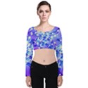 Pop Art Neuro Light Velvet Long Sleeve Crop Top View1