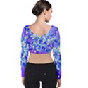 Pop Art Neuro Light Velvet Long Sleeve Crop Top View2