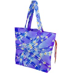 Pop Art Neuro Light Drawstring Tote Bag by essentialimage365