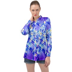 Pop Art Neuro Light Long Sleeve Satin Shirt