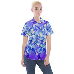 Pop Art Neuro Light Women s Short Sleeve Pocket Shirt