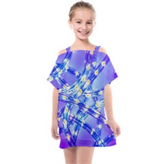 Pop Art Neuro Light Kids  One Piece Chiffon Dress by essentialimage365