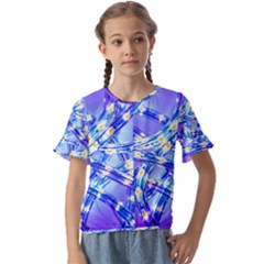 Pop Art Neuro Light Kids  Cuff Sleeve Scrunch Bottom Tee