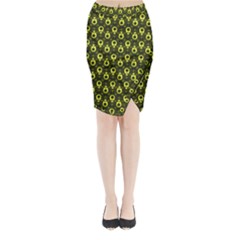 Avocados Midi Wrap Pencil Skirt by Sparkle