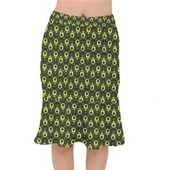 Avocados Short Mermaid Skirt by Sparkle