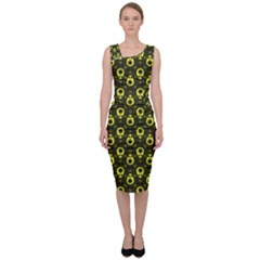 Avocados Sleeveless Pencil Dress by Sparkle