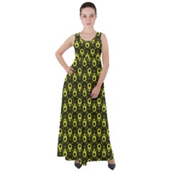 Avocados Empire Waist Velour Maxi Dress by Sparkle