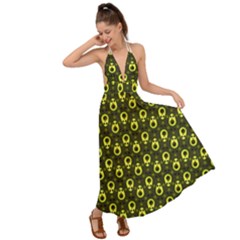 Avocados Backless Maxi Beach Dress by Sparkle