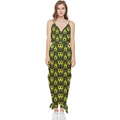 Avocados Sleeveless Tie Ankle Jumpsuit