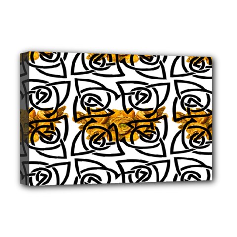 Digital Flowers Deluxe Canvas 18  X 12  (stretched) by Sparkle