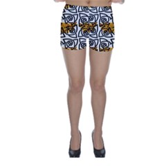 Digital Flowers Skinny Shorts