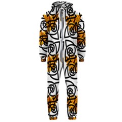 Digital Flowers Hooded Jumpsuit (men)  by Sparkle