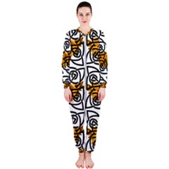 Digital Flowers Onepiece Jumpsuit (ladies)  by Sparkle