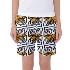 Digital Flowers Women s Basketball Shorts by Sparkle