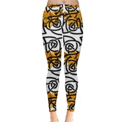 Digital Flowers Inside Out Leggings