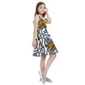 Digital Flowers Kids  Skater Dress View3