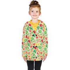 Vegetables Love Kids  Double Breasted Button Coat by designsbymallika