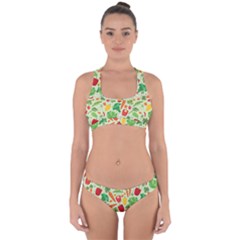 Vegetables Love Cross Back Hipster Bikini Set by designsbymallika