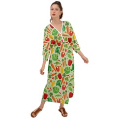 Vegetables Love Grecian Style  Maxi Dress by designsbymallika