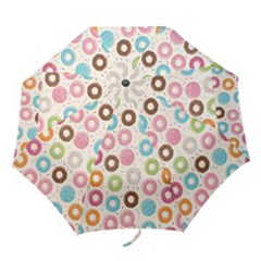 Donuts Love Folding Umbrellas by designsbymallika