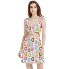 Donuts Love Velvet Cutout Dress