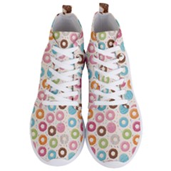 Donuts Love Men s Lightweight High Top Sneakers by designsbymallika