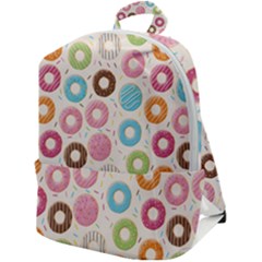 Donuts Love Zip Up Backpack