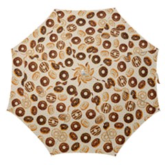 Chocolate Donut Love Straight Umbrellas by designsbymallika