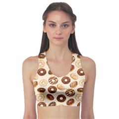 Chocolate Donut Love Sports Bra by designsbymallika