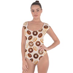 Chocolate Donut Love Short Sleeve Leotard  by designsbymallika