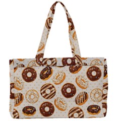 Chocolate Donut Love Canvas Work Bag by designsbymallika