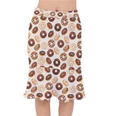 Chocolate Donut Love Short Mermaid Skirt by designsbymallika