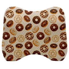 Chocolate Donut Love Velour Head Support Cushion by designsbymallika