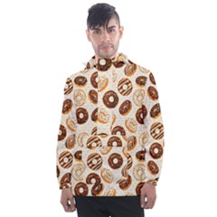 Chocolate Donut Love Men s Front Pocket Pullover Windbreaker