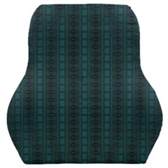 Teal Stripes Car Seat Back Cushion 