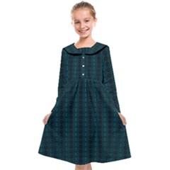 Teal Stripes Kids  Midi Sailor Dress