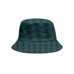 Teal Stripes Inside Out Bucket Hat (kids)