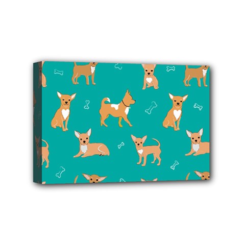 Cute Chihuahua Dogs Mini Canvas 6  X 4  (stretched) by SychEva