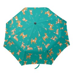 Cute Chihuahua Dogs Folding Umbrellas by SychEva