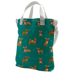 Cute Chihuahua Dogs Canvas Messenger Bag by SychEva