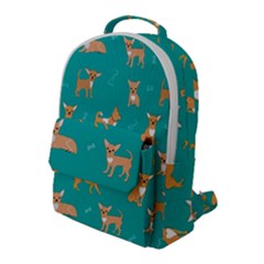 Cute Chihuahua Dogs Flap Pocket Backpack (large) by SychEva