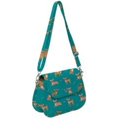 Cute Chihuahua Dogs Saddle Handbag by SychEva