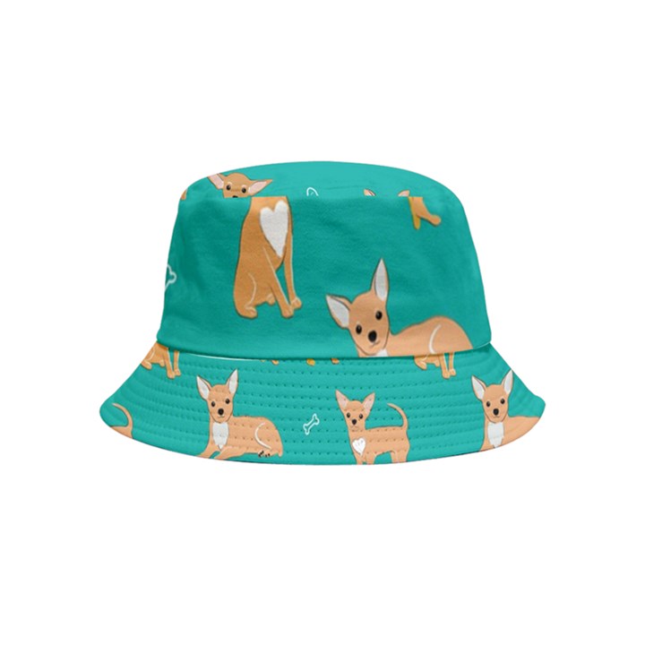 Cute Chihuahua Dogs Bucket Hat (Kids)