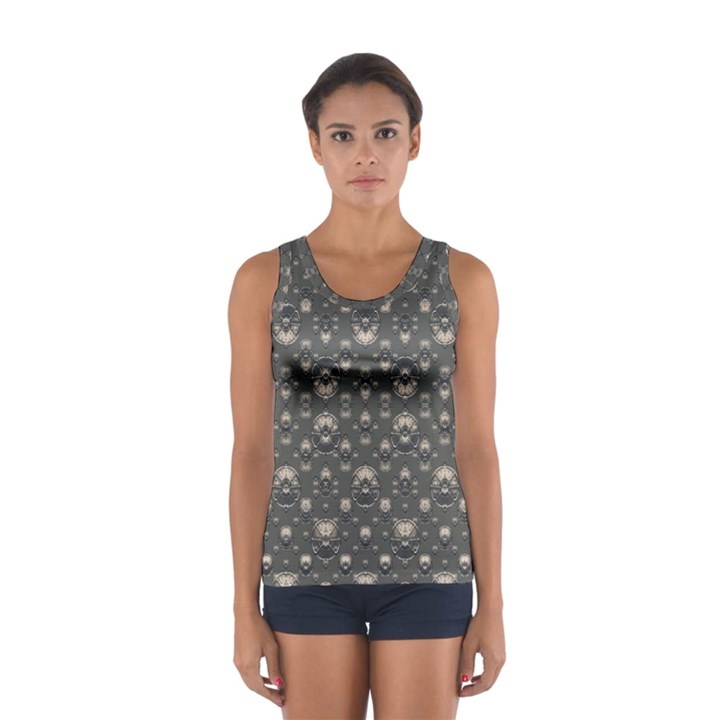 Modern Geometric Ornate Pattern Design Sport Tank Top 