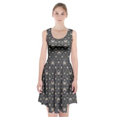 Modern Geometric Ornate Pattern Design Racerback Midi Dress by dflcprintsclothing