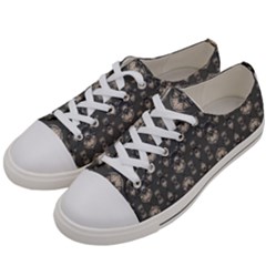 Modern Geometric Ornate Pattern Design Women s Low Top Canvas Sneakers by dflcprintsclothing