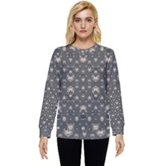 Modern Geometric Ornate Pattern Design Hidden Pocket Sweatshirt