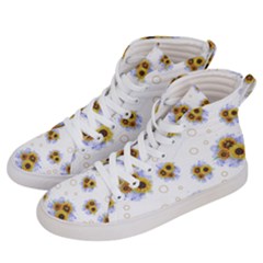 Summer Sunflower Men s Hi-top Skate Sneakers by lacosmopro