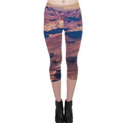 Atacama Desert Aerial View Capri Leggings 